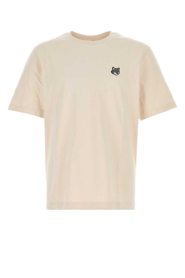 Maison Kitsune Head 100% Organic cotton t-shirt in beige