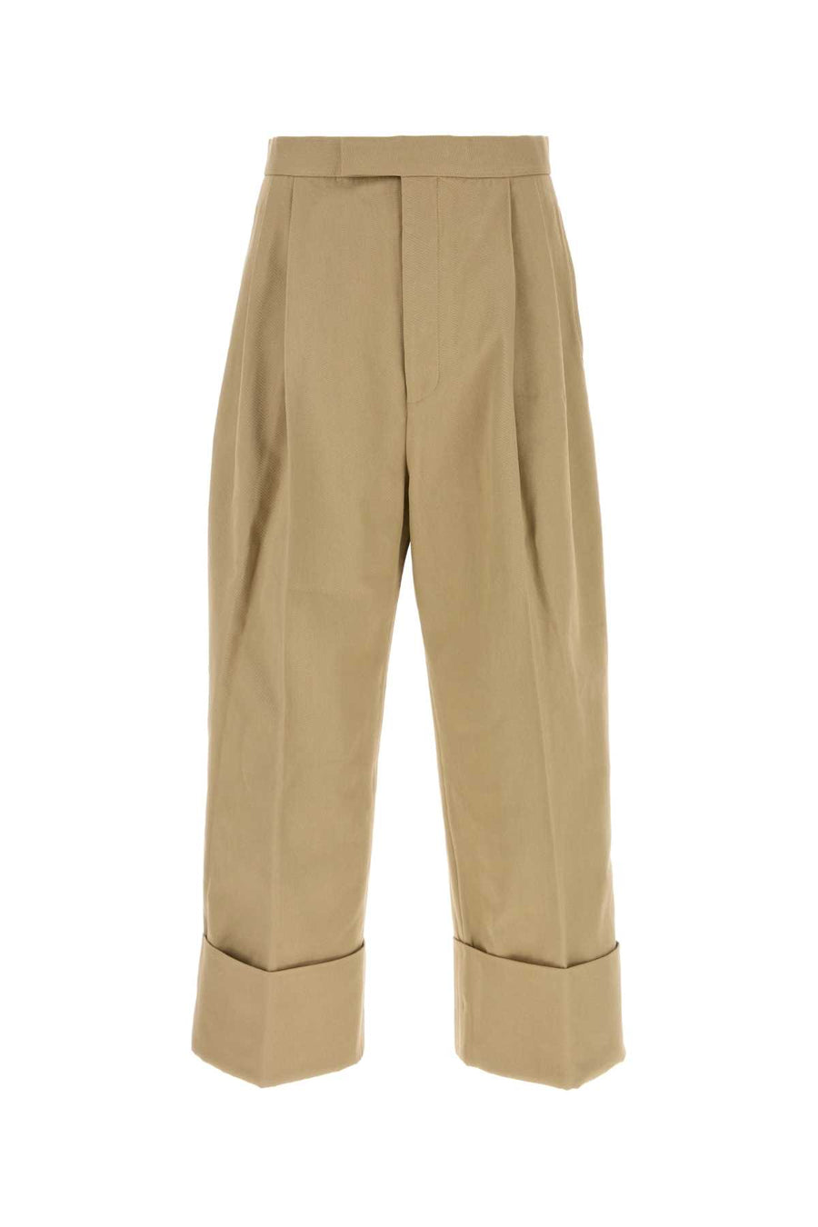 Thom Browne 100% Cotton trousers in khaki