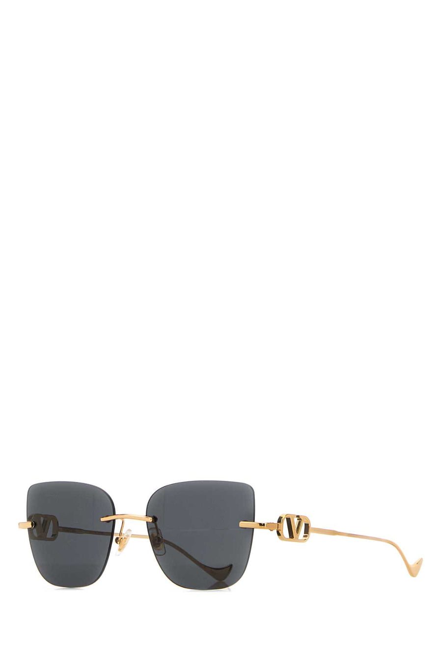 Valentino Garavani SUNGLASS Metal Finishing color: Gold sunglasses in gold
