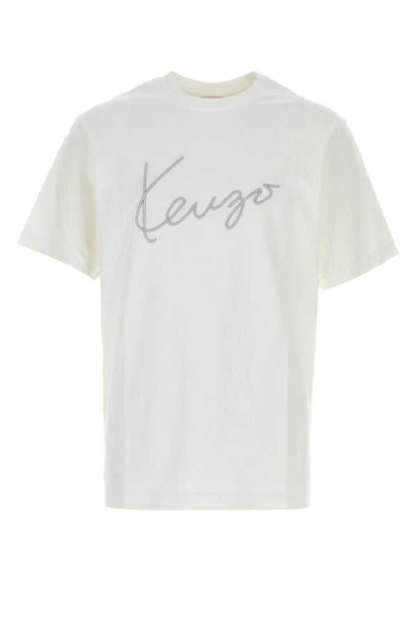 Kenzo Signature 100% Cotton t-shirt in white