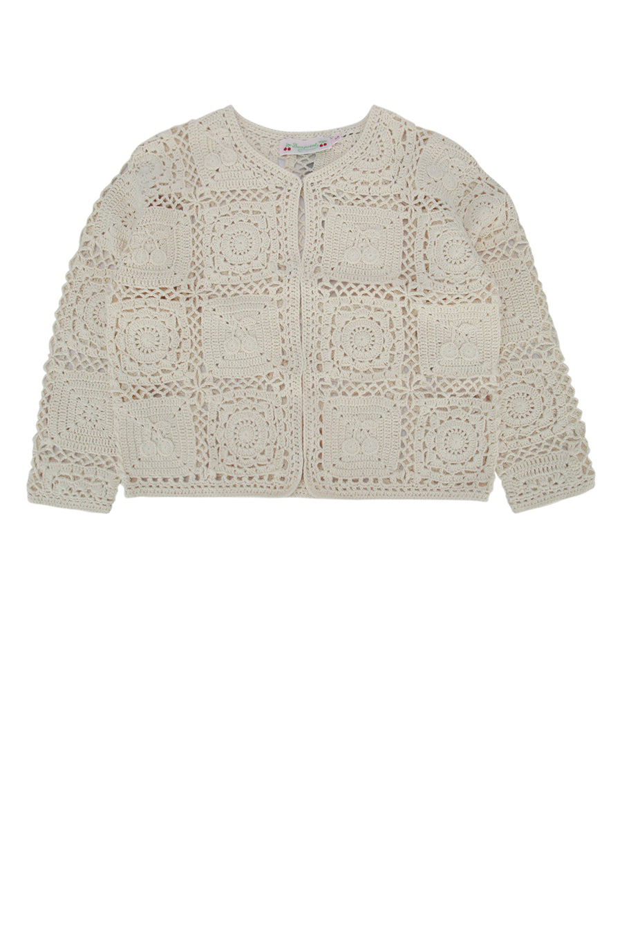 Bonpoint 100% Cotton cardigan in beige