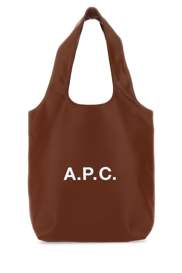 A.P.C. Ninon 55% polyurethane shoulder bag in brown