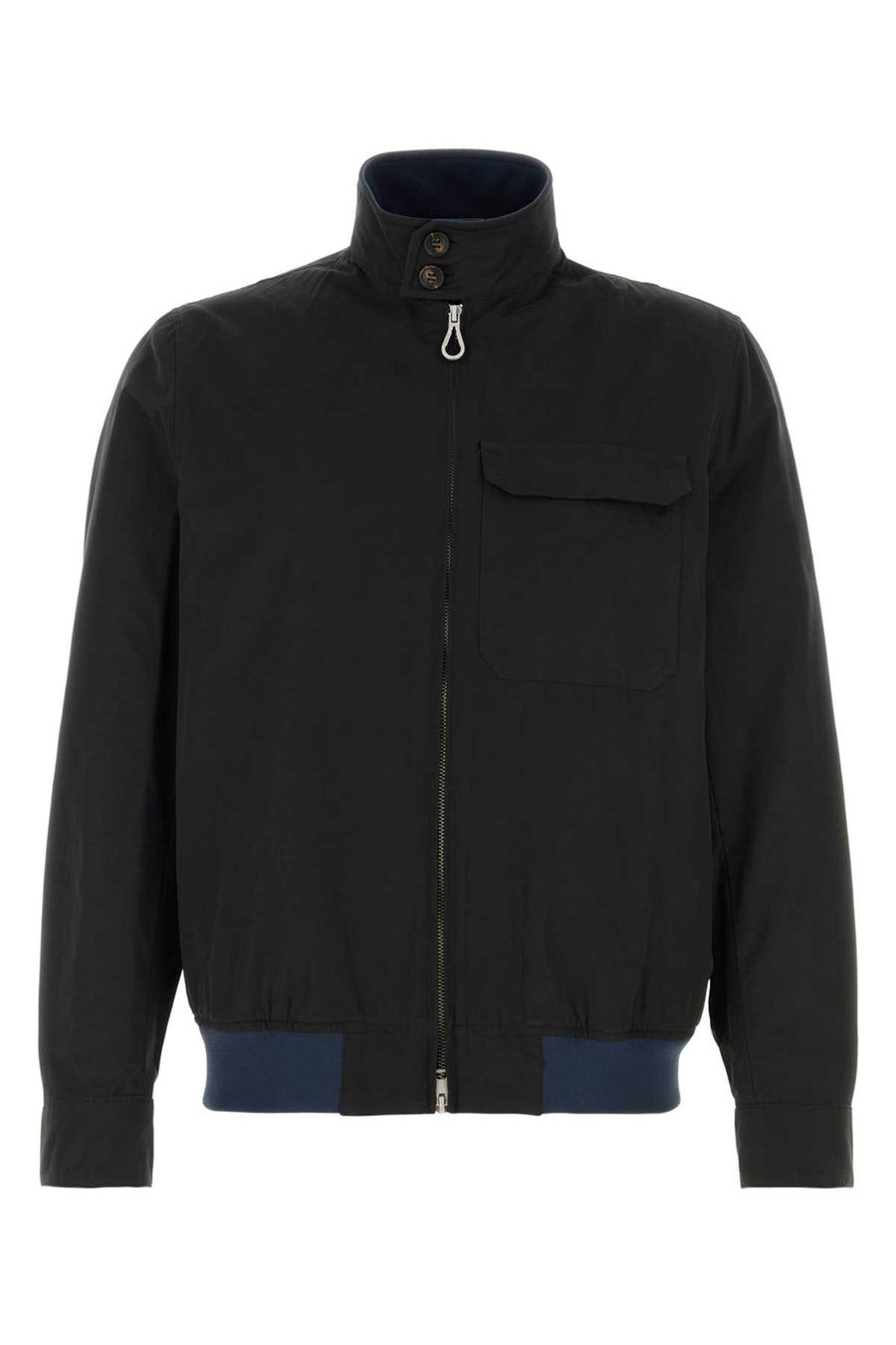 Palto' Exterior: 45% Cotton 39% Polyester 16% Nylon; Lining: 100% Cotton jacket in navy