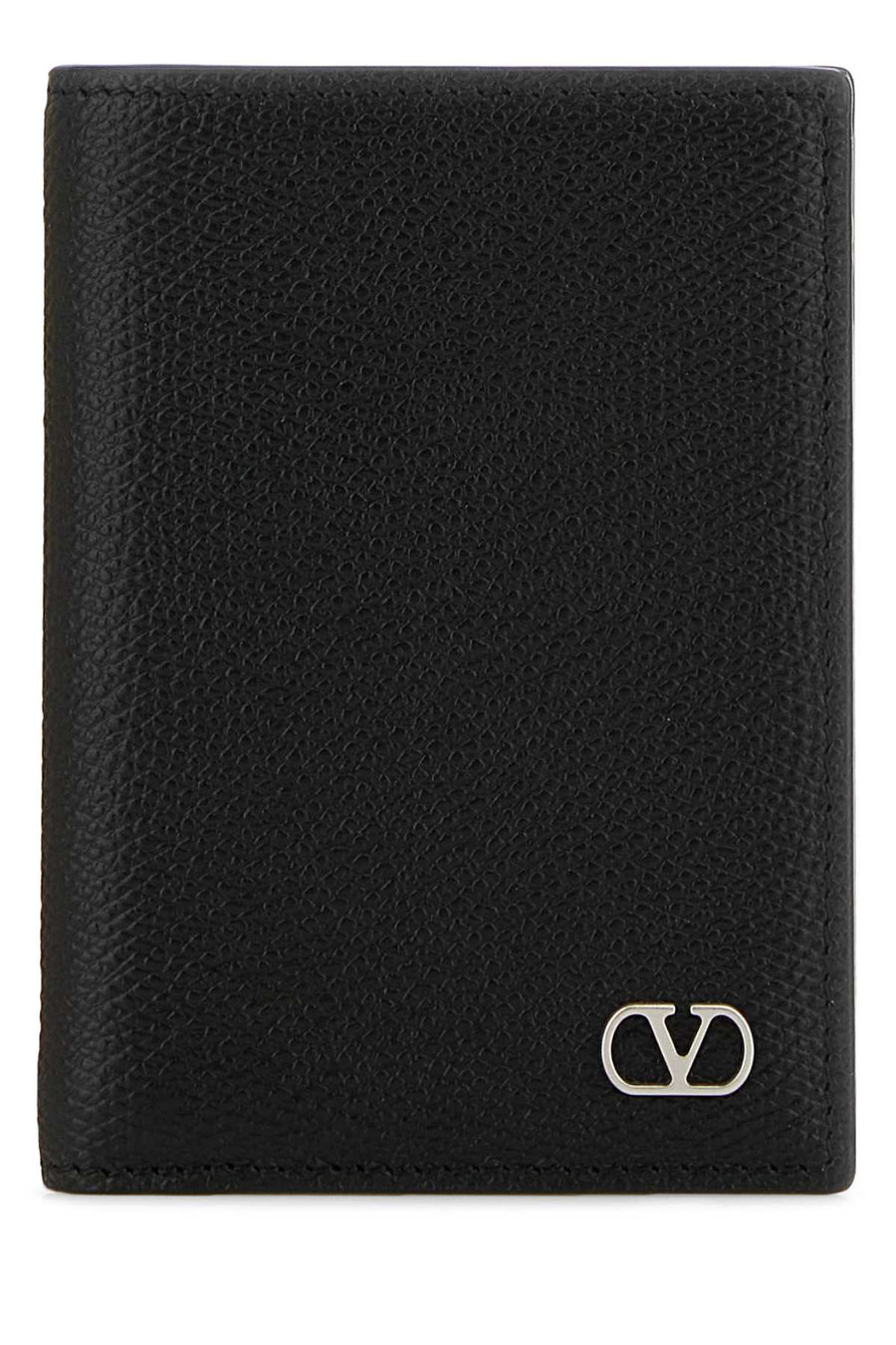 Valentino Garavani Holder Calf leather card case in black