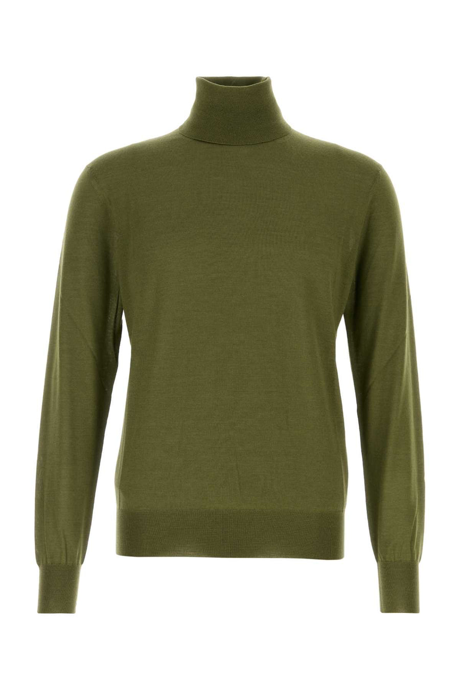 Saint Laurent Roule 35% Cashmere 25% Wool 30% Silk sweater in green