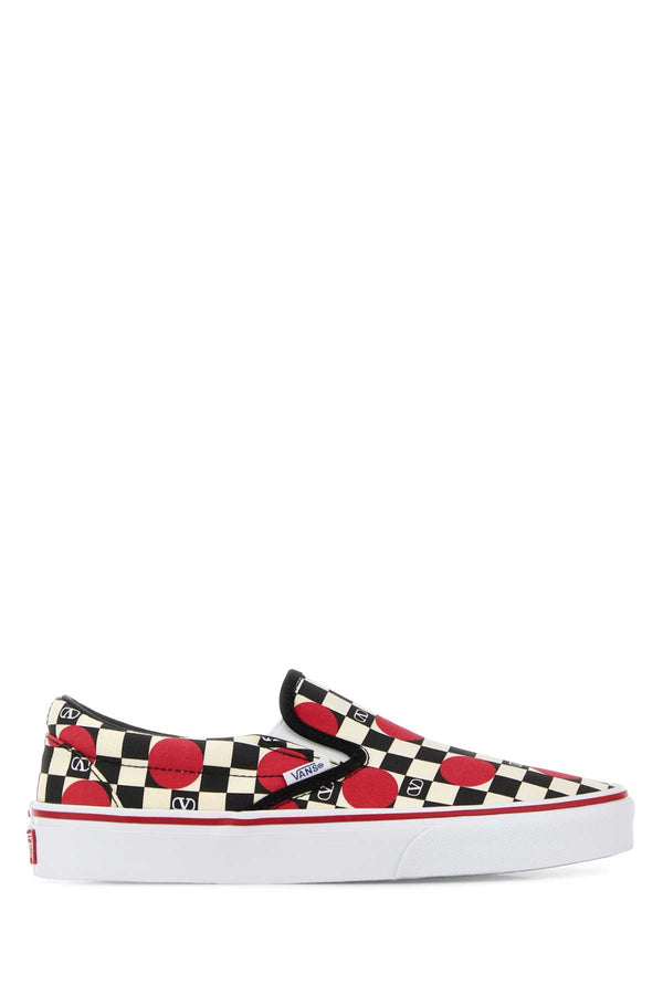 Printed Canvas Valentino Garavani X Vans Slip-Ons Burronerorougepurnerobiarpmie Cotton Sneaker