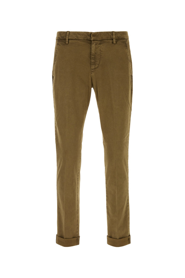 Dondup Gaubert Cotton-blend trousers in brown