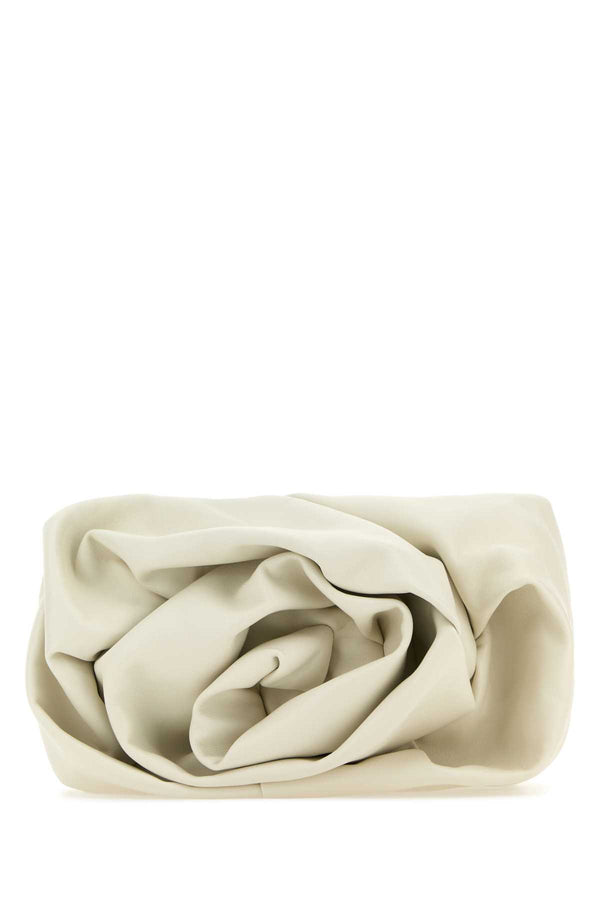 Burberry Exterior: 100% Lamb; Lining: 100% Leather; Finishing: Golden metal clutch in beige