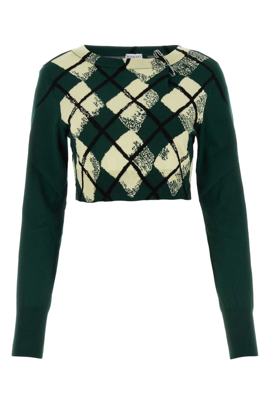 Burberry 100% Cotton sweater in green