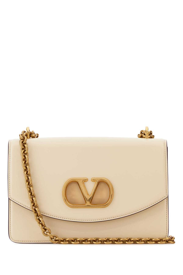 Valentino Garavani Vain Calf leather - Bos Taurus shoulder bag in beige