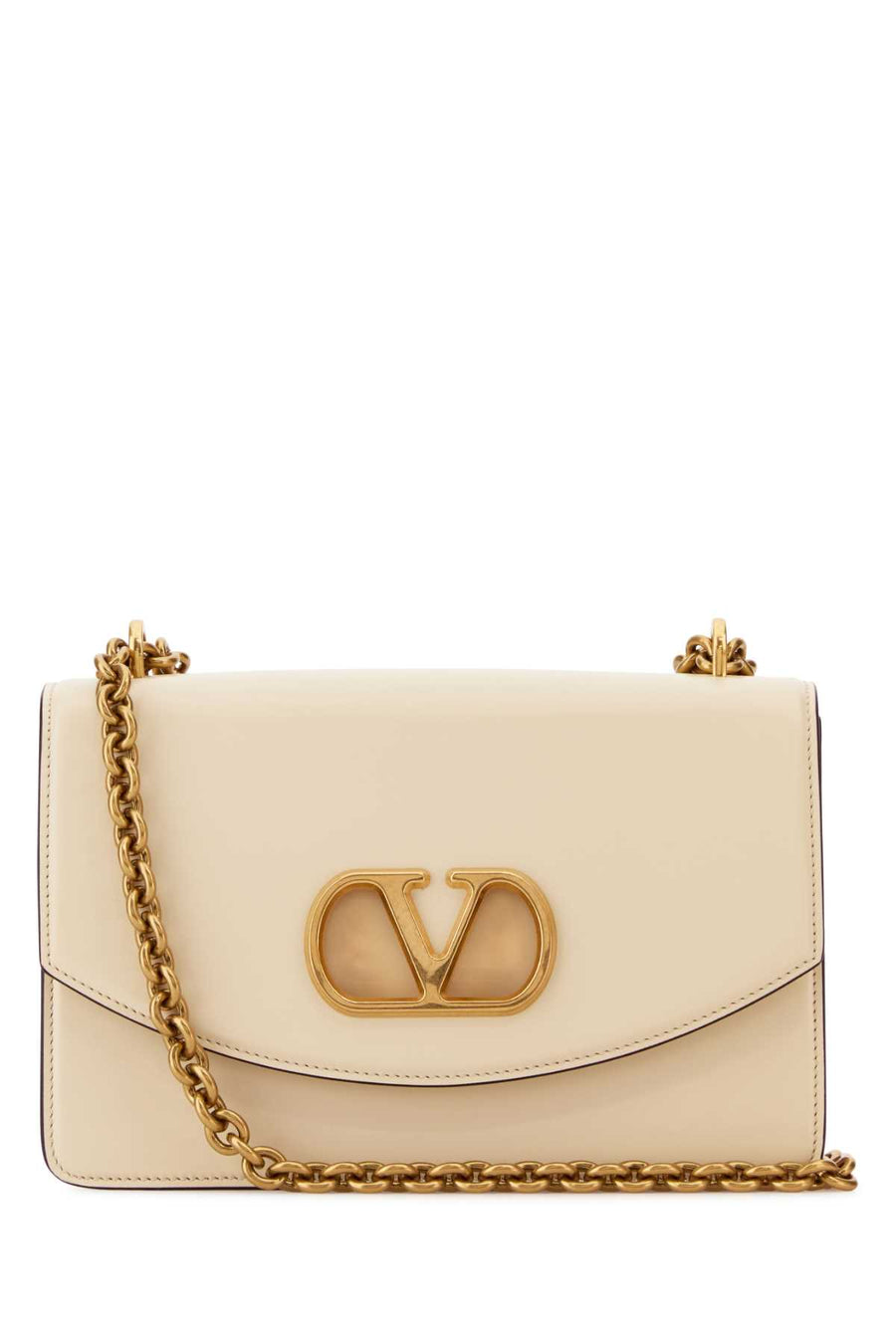Valentino Garavani Vain Calf leather - Bos Taurus shoulder bag in beige