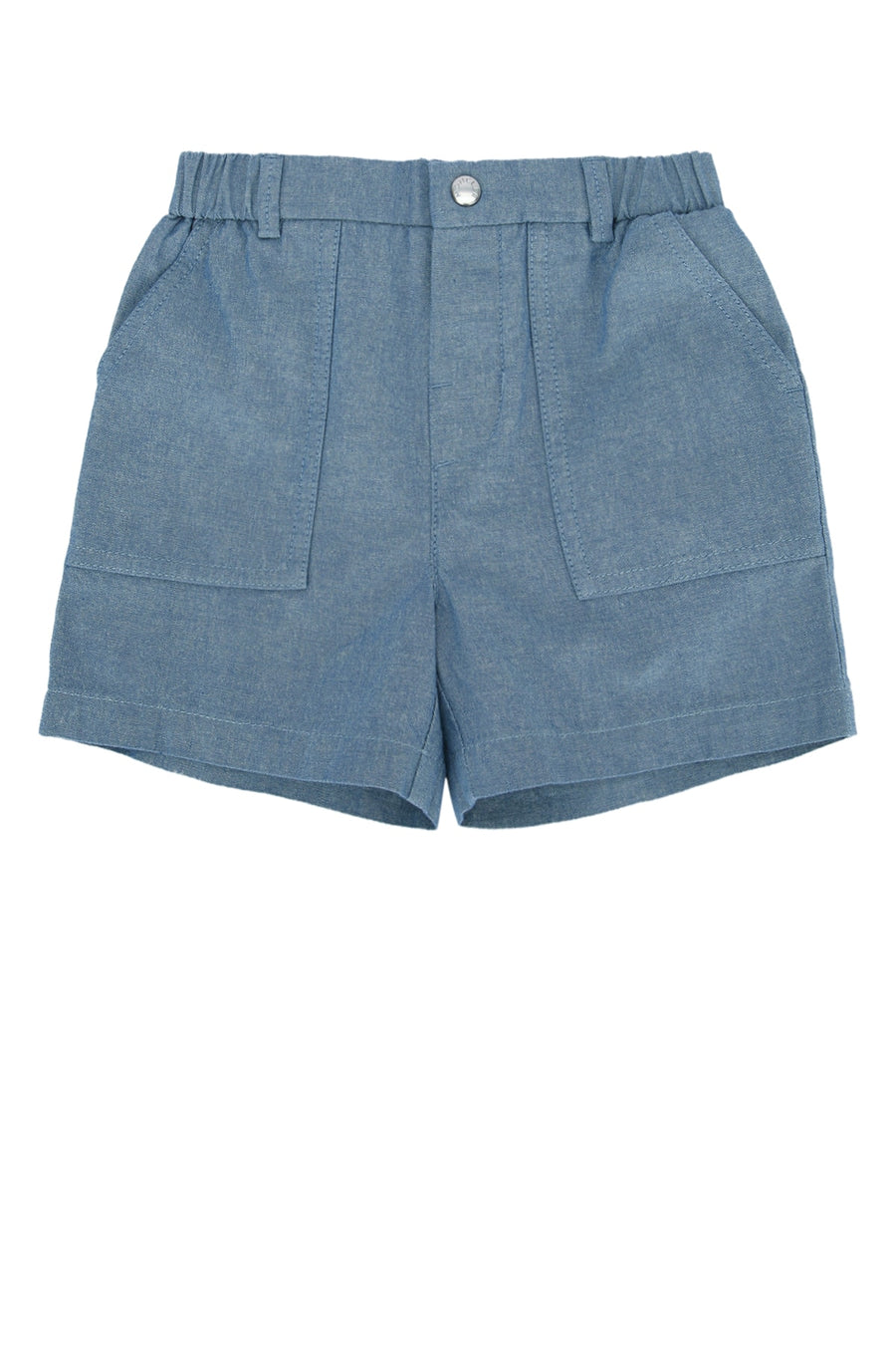 Moncler Jr 100% Cotton shorts in blue