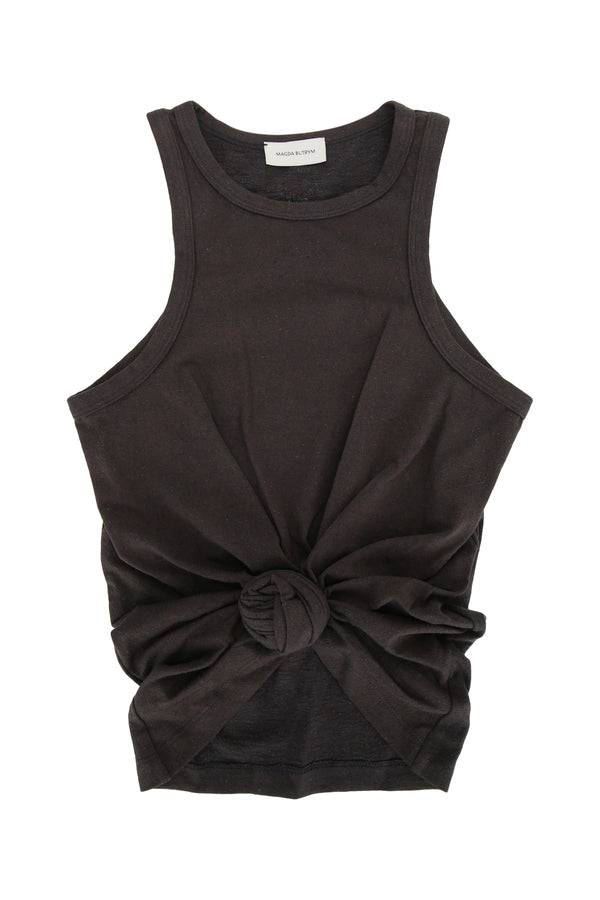 Magda Butrym 100% Mixed fibres tank top in gray