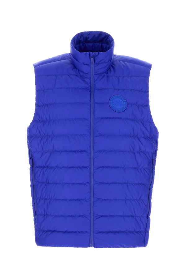 Canada Goose Exterior: 100% Polyester. Lining: 100% Polyester. Padding: 90% Down vest in blue
