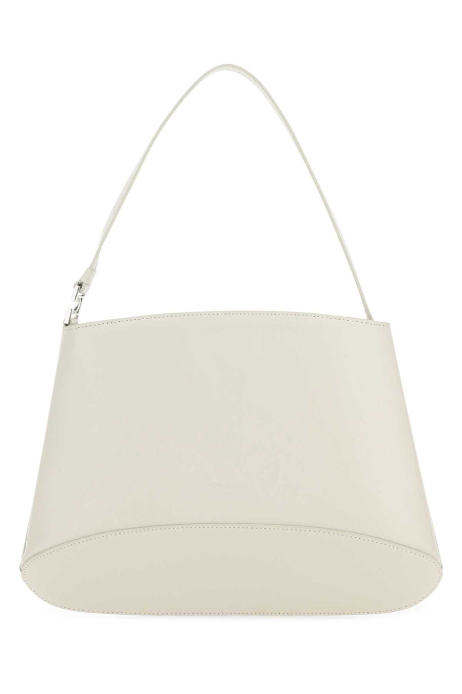 Low Classic Exterior: 100% Leather shoulder bag in white