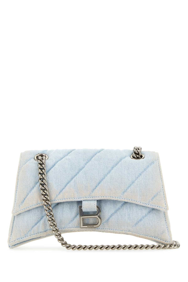 Balenciaga Exterior: 100% Fabric shoulder bag in blue