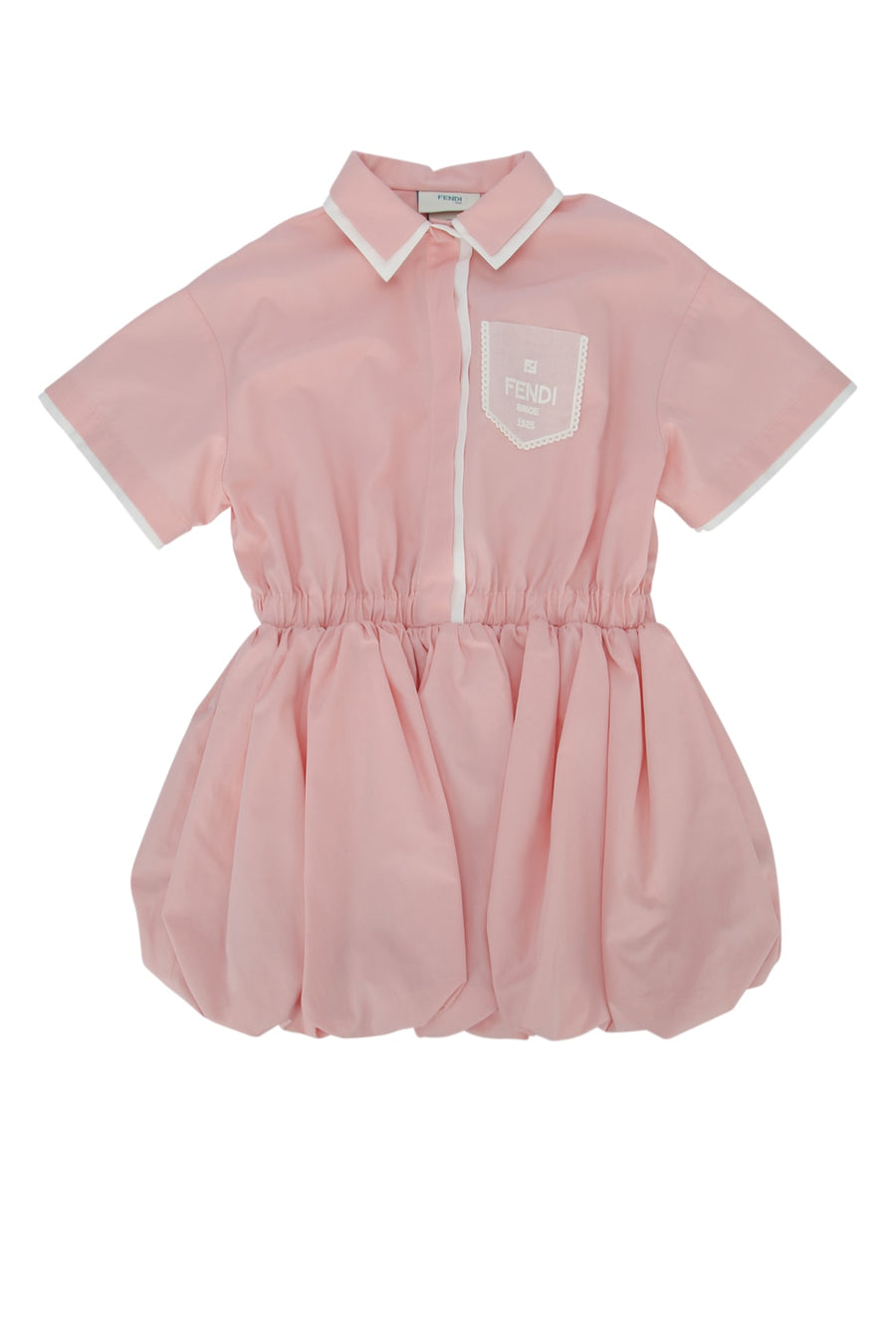 Fendi Kids Popeline Cotton dress in pink