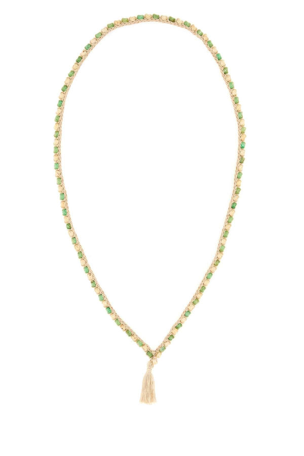 Embellished Crochet Necklace 0355 Exterior: Cotton Collane