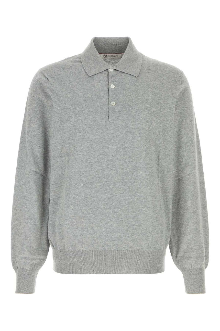 Brunello Cucinelli 100% Cotton polo shirt in gray