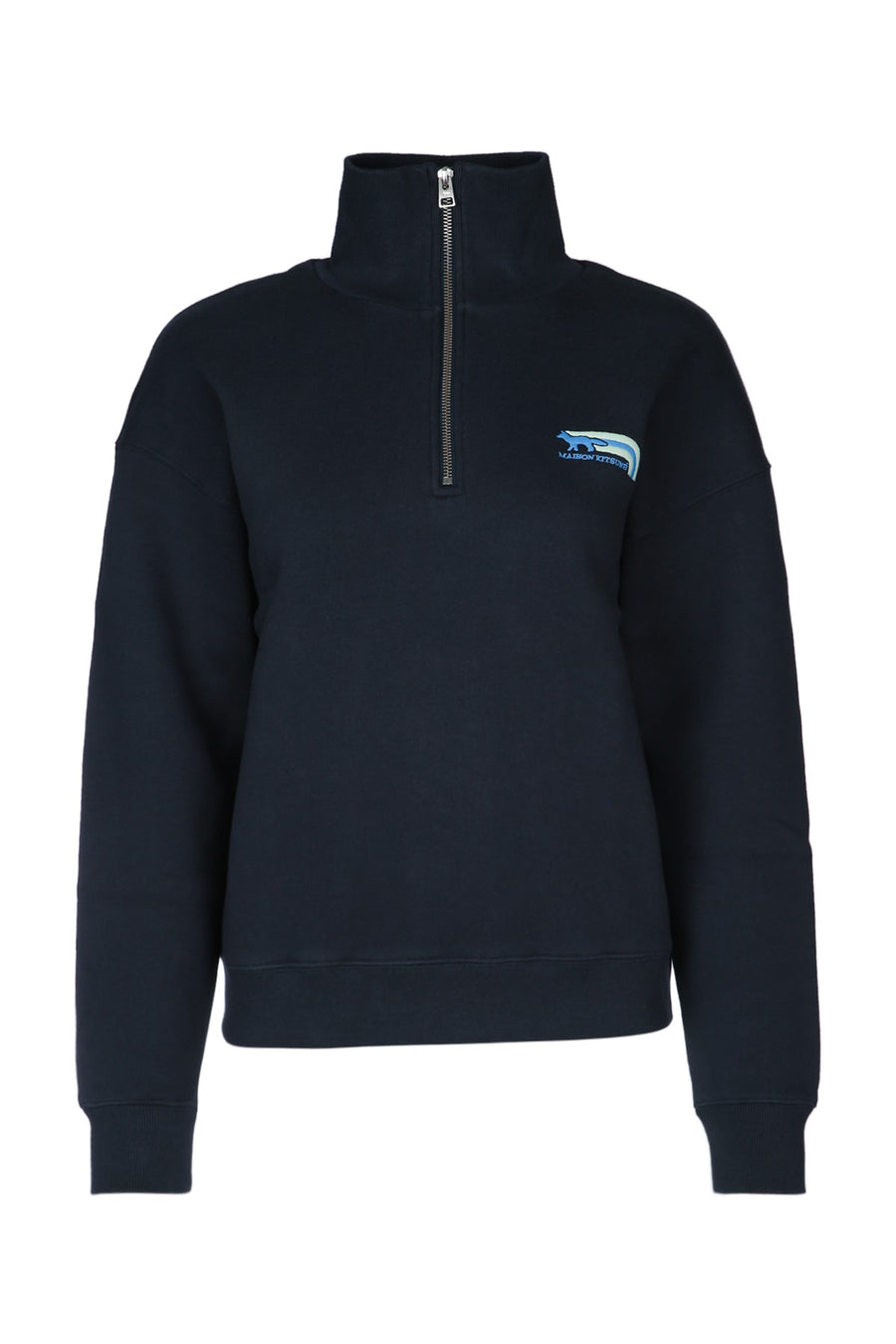 Maison Kitsune 100% Cotton sweatshirt in navy