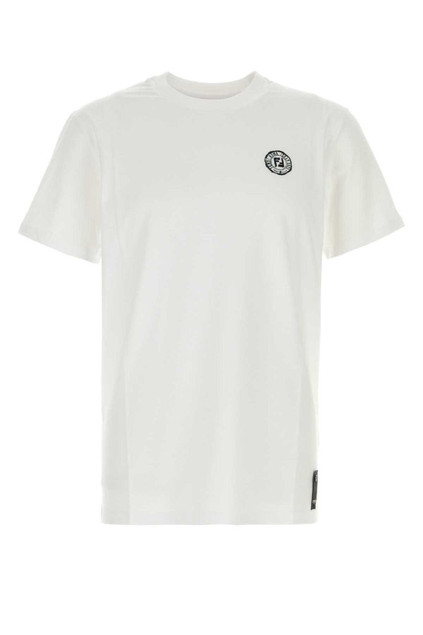 Fendi Fendi Exterior: 100% Cotton t-shirt in white