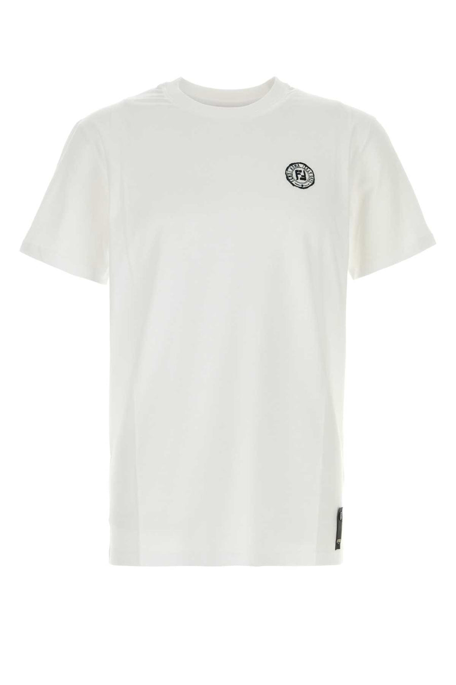 Fendi Fendi Exterior: 100% Cotton t-shirt in white