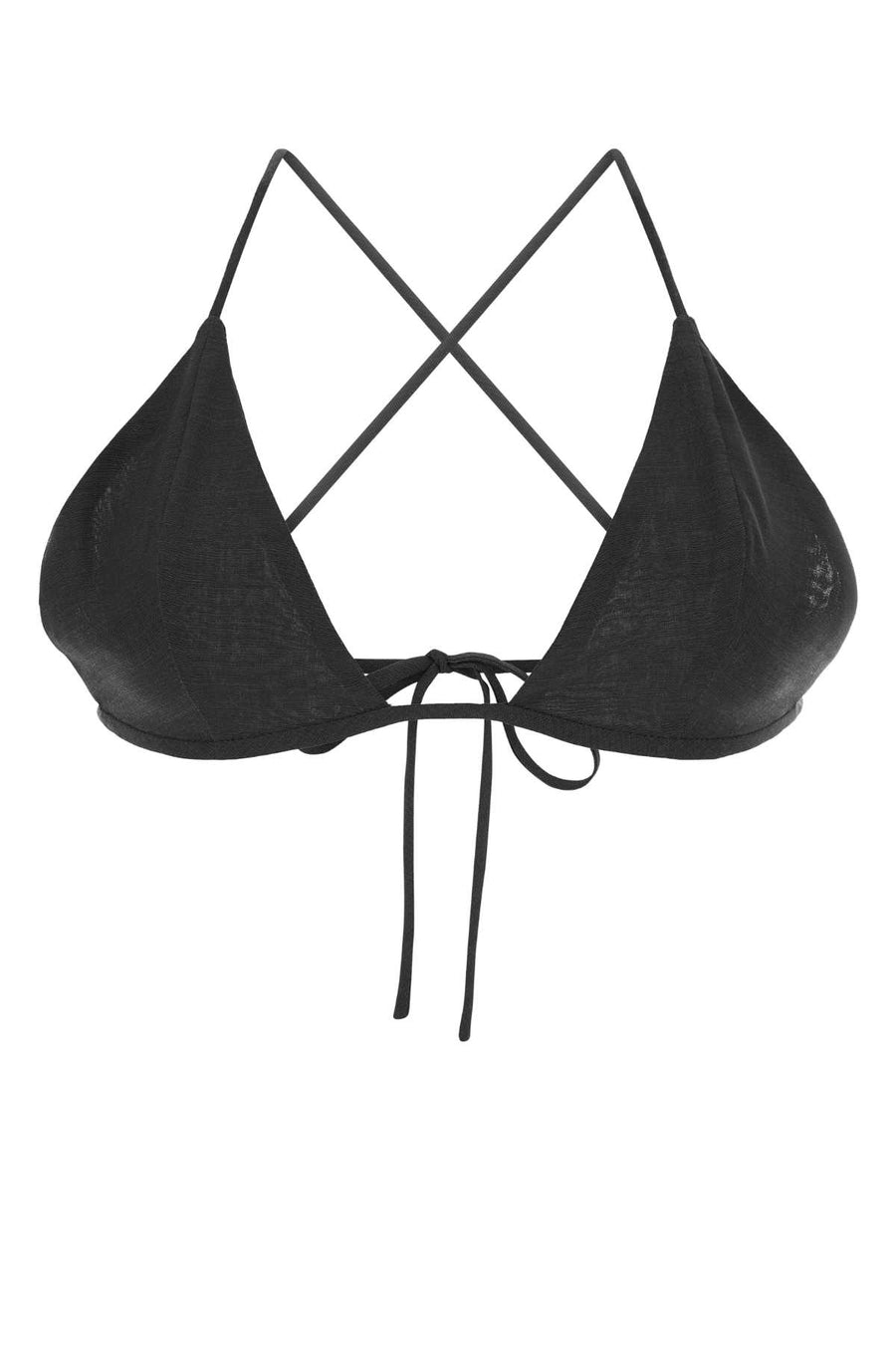 Philosophy Di Lorenzo Serafini Exterior: 77% Virgin wool 23% Polyester; Lining: 77% Virgin wool 23% Polyester triangle bra in black