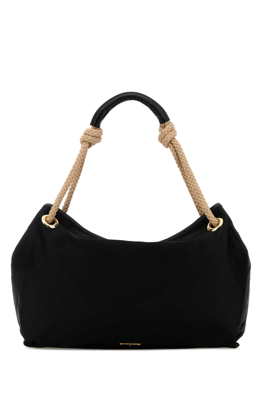 Prada Exterior: 100% Fabric shoulder bag in black