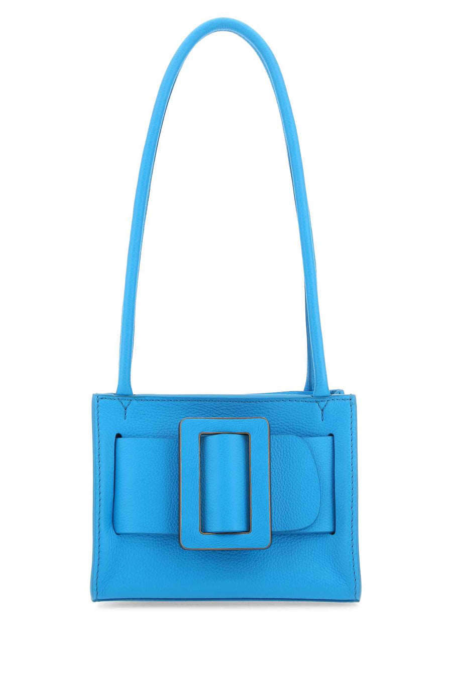 Boyy Exterior: 100% Calf shoulder bag in blue