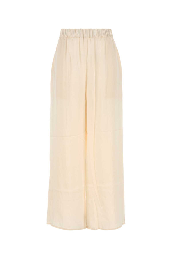 Le Kasha With 100% Silk trousers in white