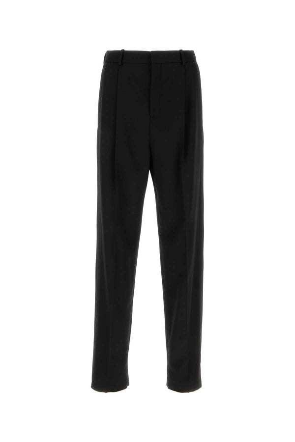 Saint Laurent Tuxedo 100% Wool trousers in black