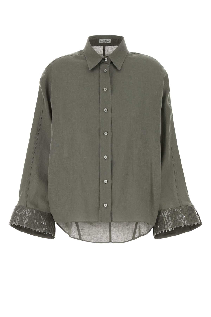 Brunello Cucinelli Shirt 100% Linen shirt in green