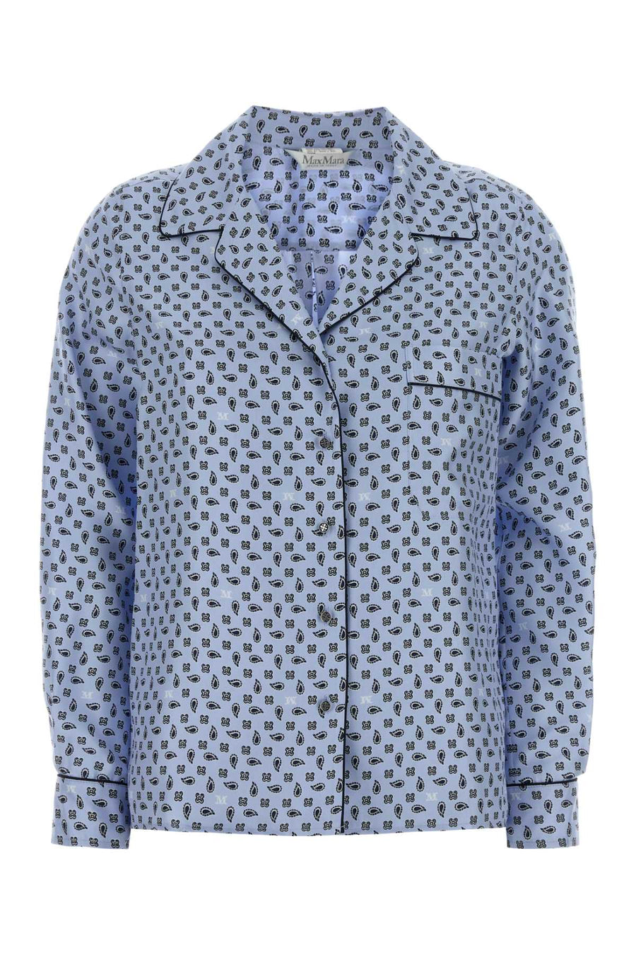 Max Mara 100% Silk shirt in blue