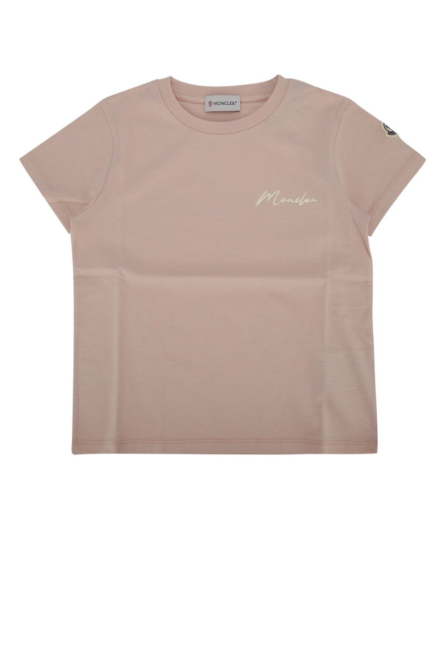 Moncler Jr Kids Cotton t-shirt in beige