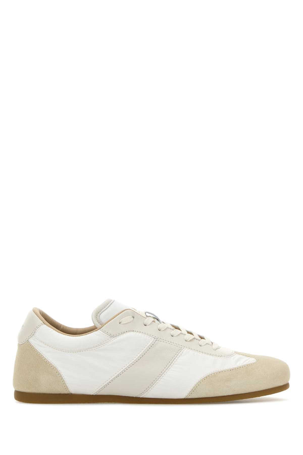 Lemaire Runner Exterior: Leather sneaker in white