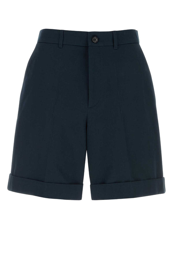 Valentino Garavani Ricamo 100% Cotton bermuda shorts in navy