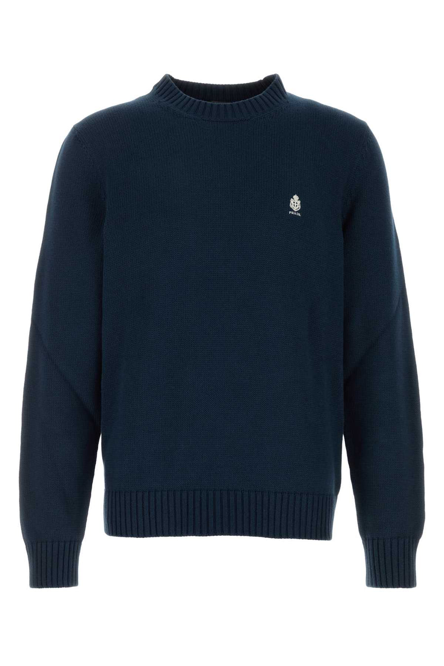 Prada 100% Cotton sweater in navy