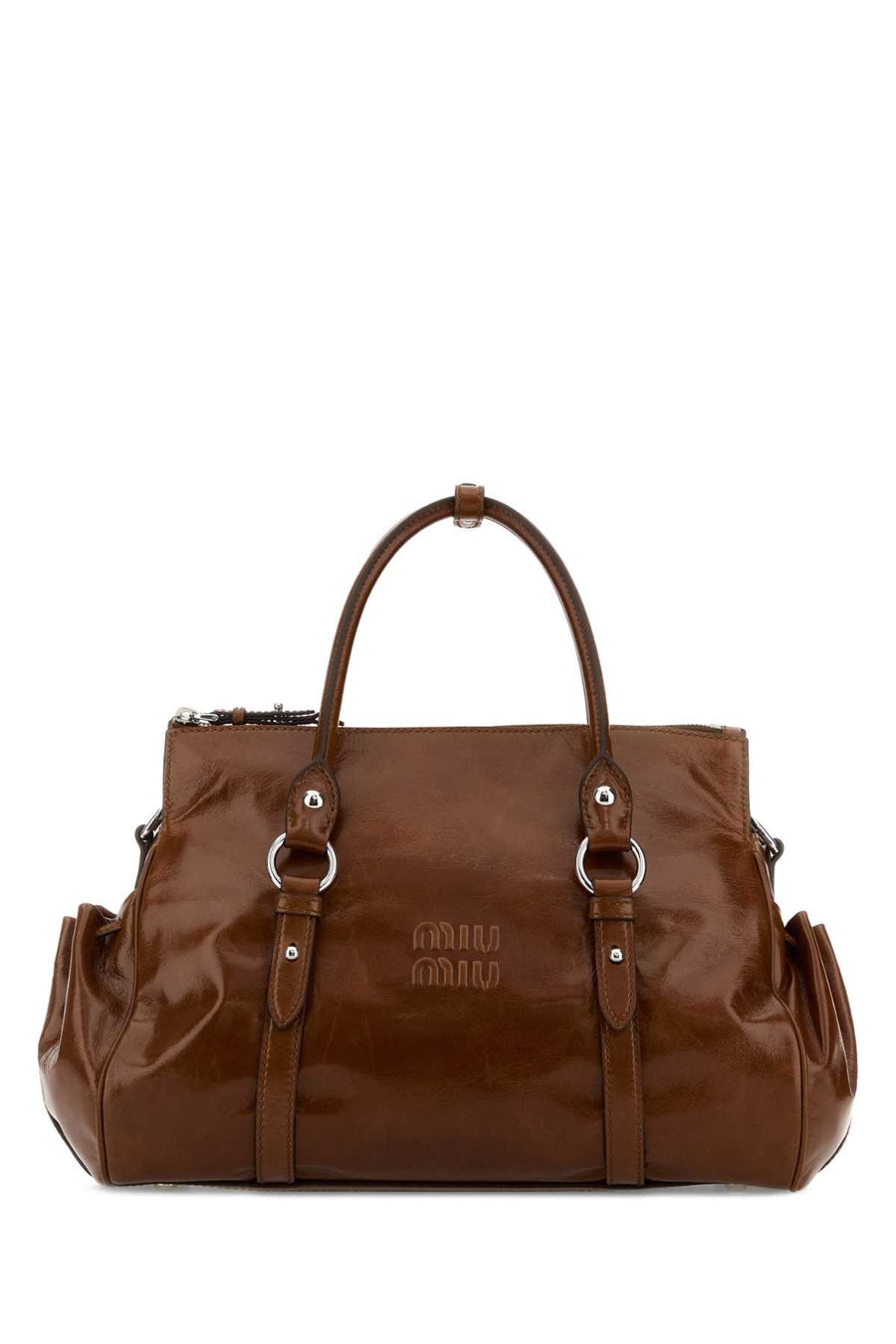 Miu Miu Exterior: 100% Calf shoulder bag in brown