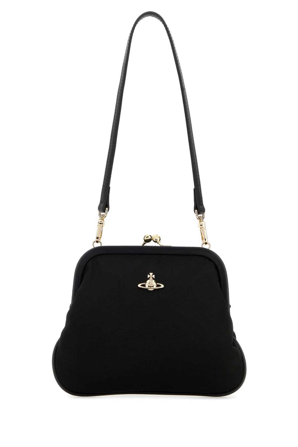 Vivienne Westwood Clutch Exterior: 100% Fabric; Lining: 100% Fabric; Finishing: Platinum shoulder bag in black