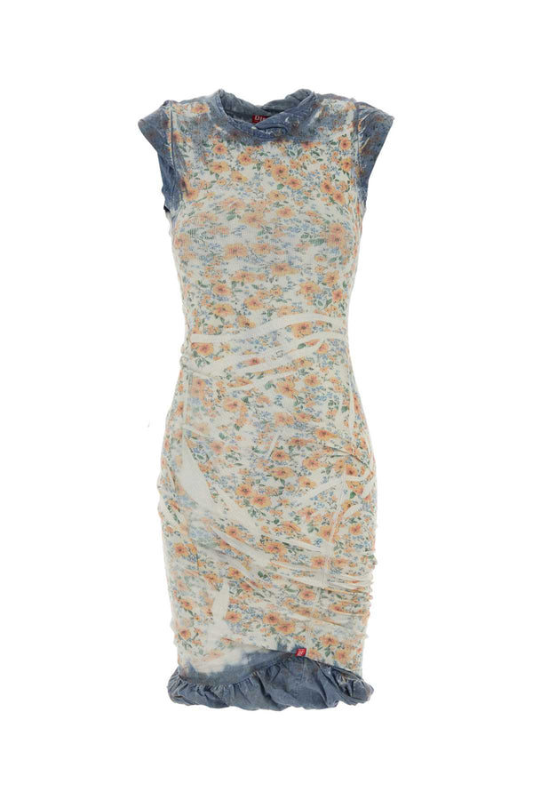 Diesel 96% Cotton dress in multicolor