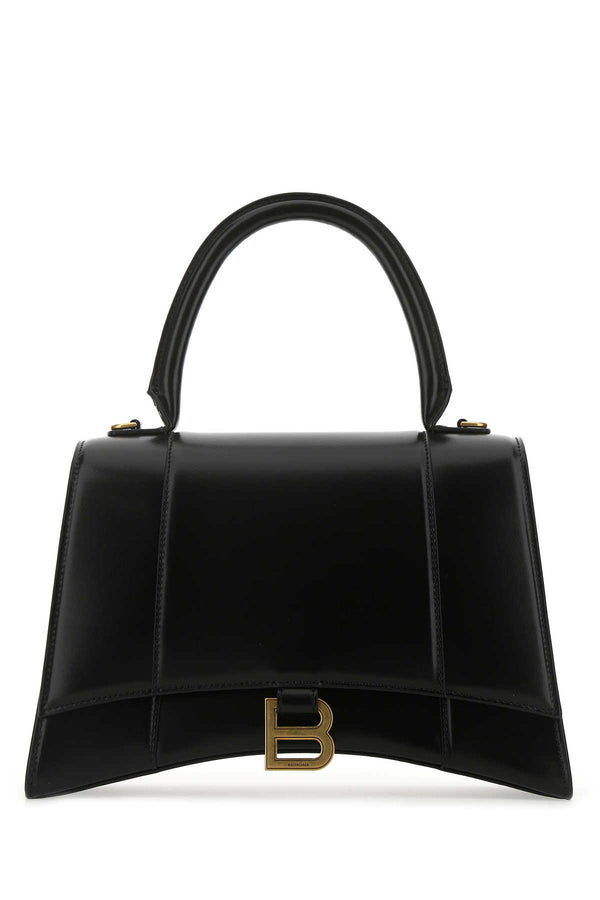 Balenciaga Exterior: 100% Calf; Interior: 100% Leather Finish top handle bag in black