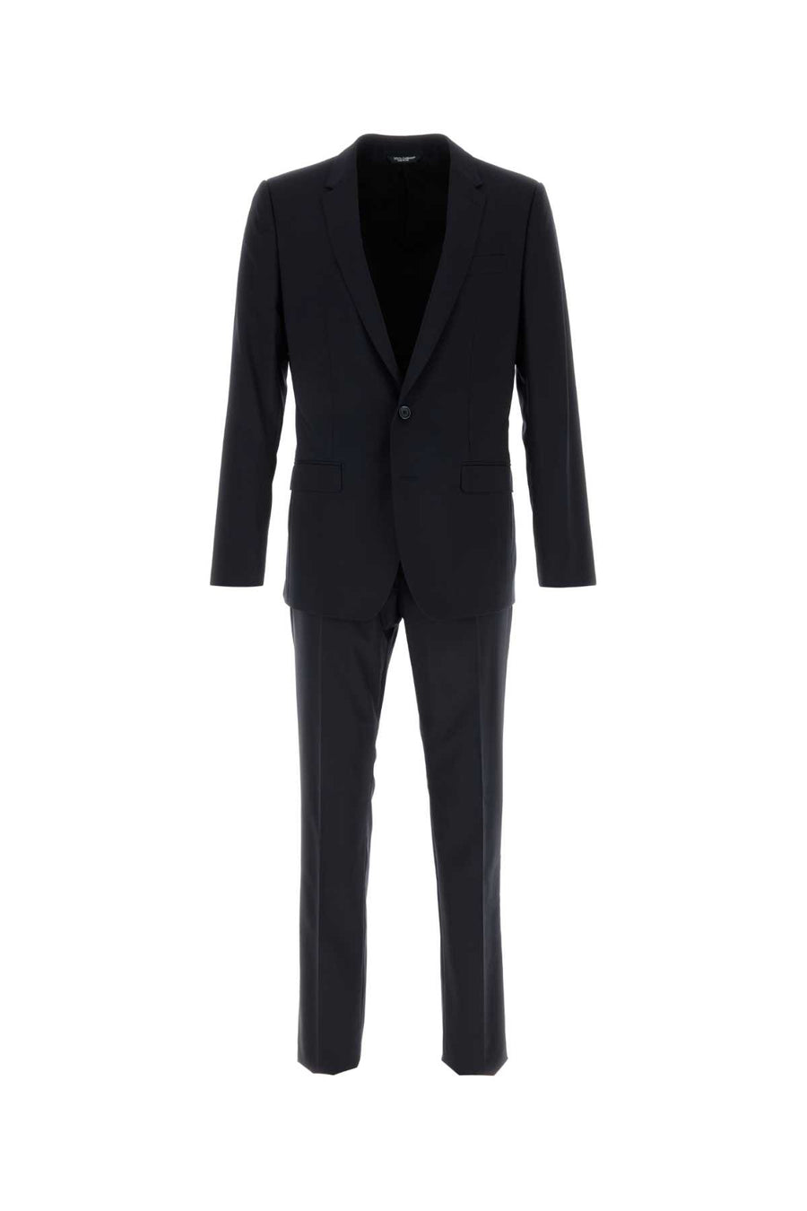 Dolce & Gabbana Exterior: 98% Virgin wool 2% Elastane; Lining: 100% Viscose pant suit in blue