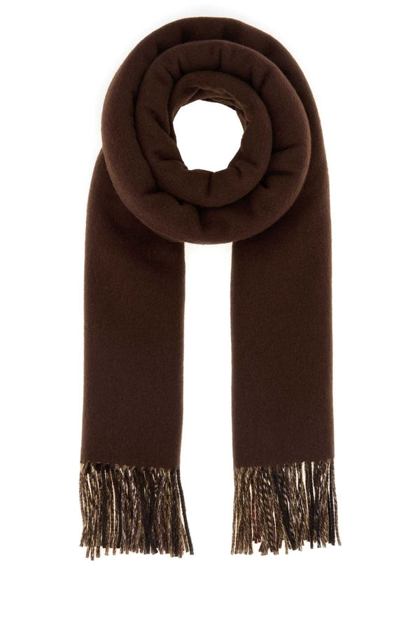 Burberry Solid 100% Cashmere scarf in brown
