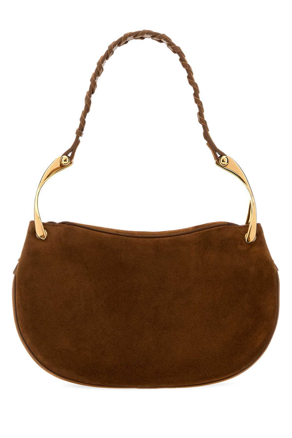 Alexander McQueen Exterior: 100% Suede shoulder bag in brown