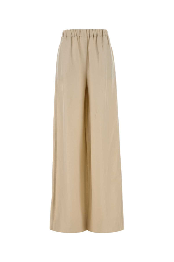 Max Mara 63% Linen 37% Silk trousers in beige