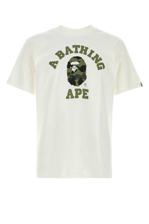 Bape Whxgr 100% Cotton t-shirt in white