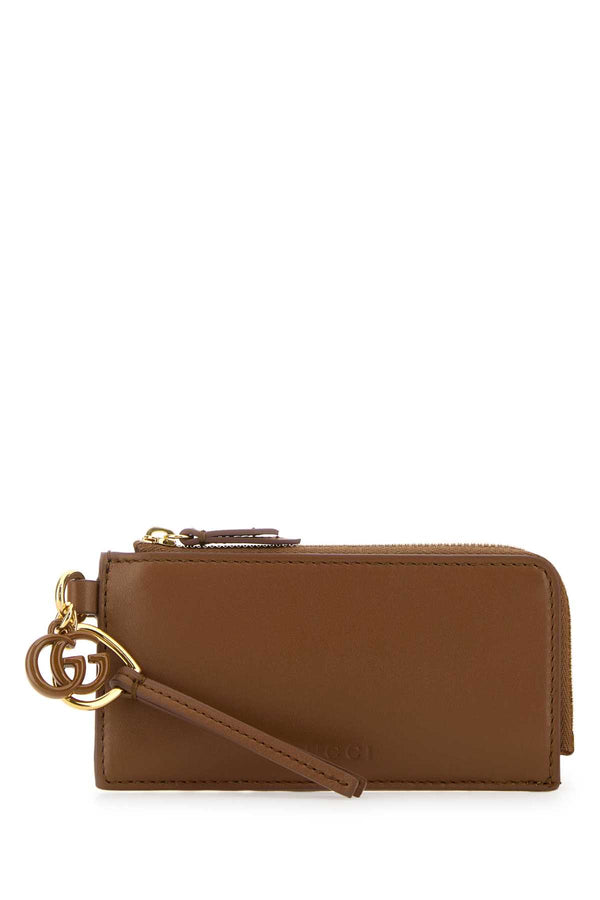Gucci Case Leather exterior card case in brown
