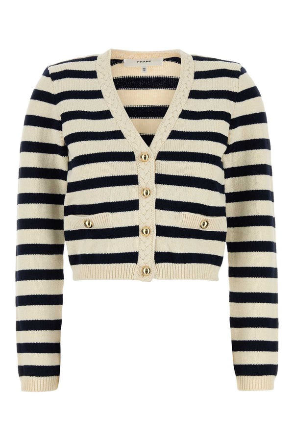 Frame Harbor 75% Cotton cardigan in navy