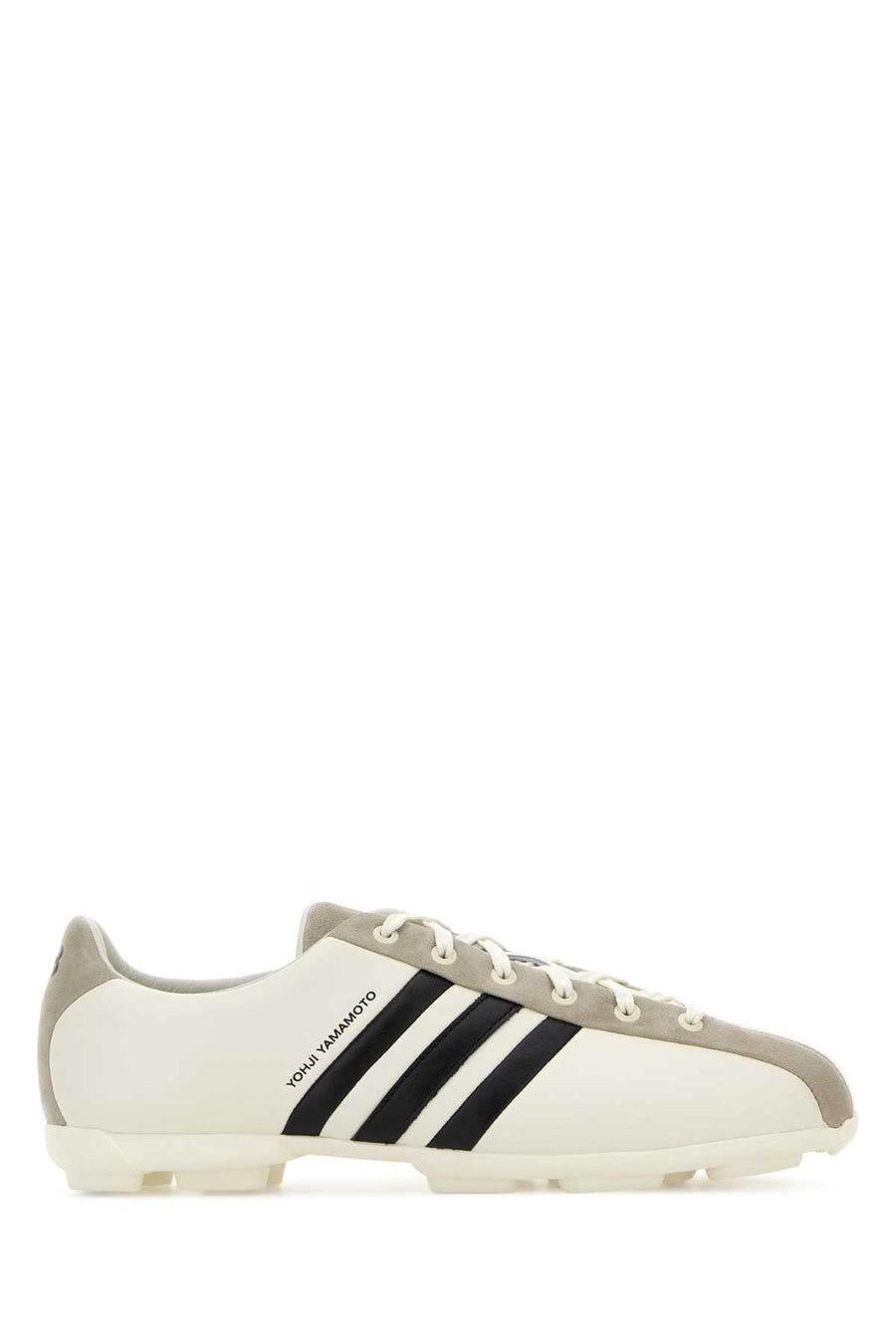 Y3 Yamamoto Exterior: 100% Leather sneaker in white