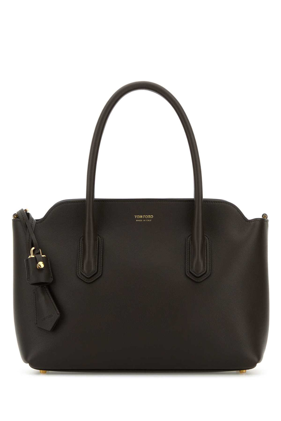Tom Ford Exterior: 100% Calf shoulder bag in brown